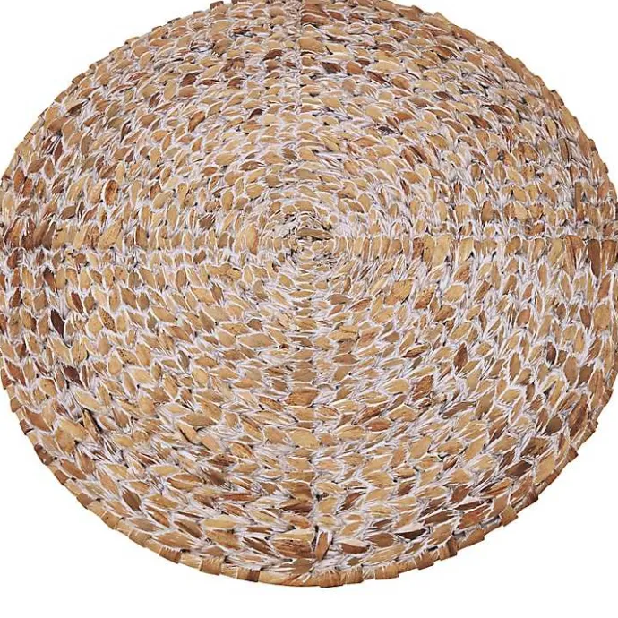 Sale Kirklands Home Whitewashed Woven Rattan Placemats, Set of 4