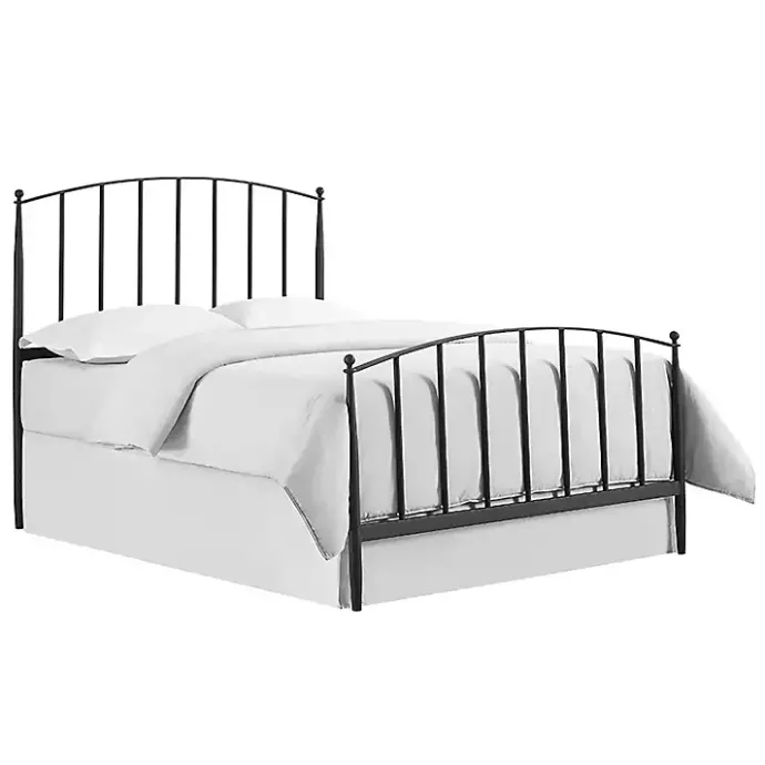 Online Kirklands Home Whitley Metal Slat Queen Bed Black