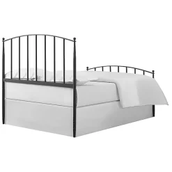 Online Kirklands Home Whitley Metal Slat Queen Bed Black