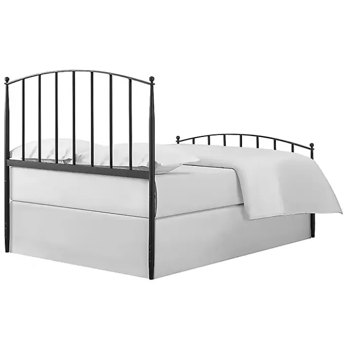 Online Kirklands Home Whitley Metal Slat Queen Bed Black