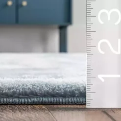 Sale Kirklands Home Whitlow Shag Washable Area Rug, 6x9 Blue