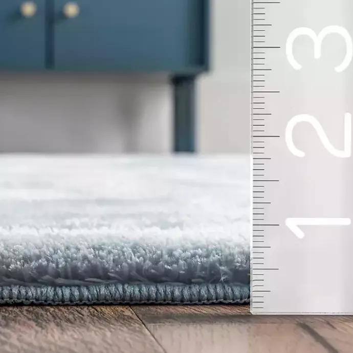 Sale Kirklands Home Whitlow Shag Washable Area Rug, 6x9 Blue