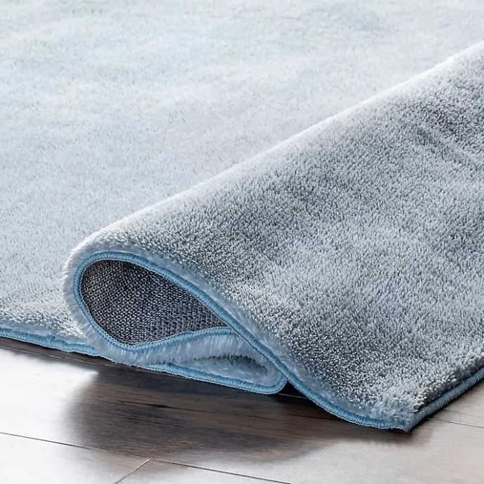 Sale Kirklands Home Whitlow Shag Washable Area Rug, 6x9 Blue