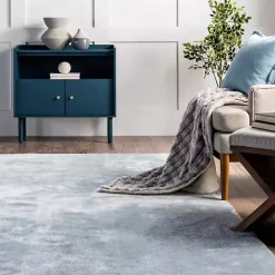 Sale Kirklands Home Whitlow Shag Washable Area Rug, 6x9 Blue