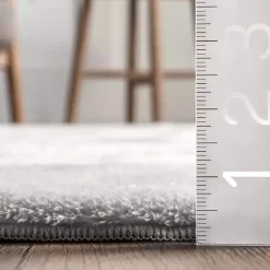 Sale Kirklands Home Whitlow Shag Washable Area Rug, 6x9 Silver