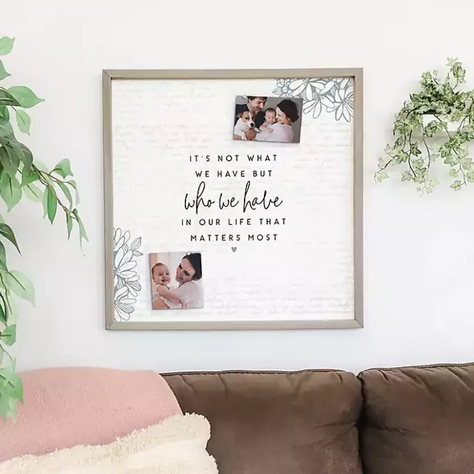 Clearance Kirklands Home Who We Have Framed Pinboard