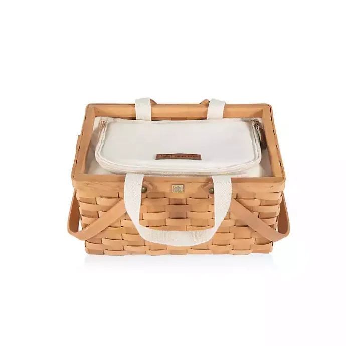 Outlet Kirklands Home Wicker Picnic Basket with Removable Cooler