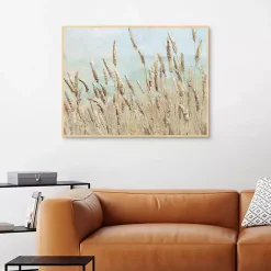 Hot Kirklands Home Wild Beach Reeds Framed Canvas Art Print Multi