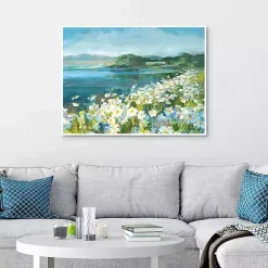 Online Kirklands Home Wild Daisy Bay Framed Canvas Art Print