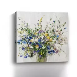 Clearance Kirklands Home Wild Grown Bouquet Canvas Art Print, 40x40 in.