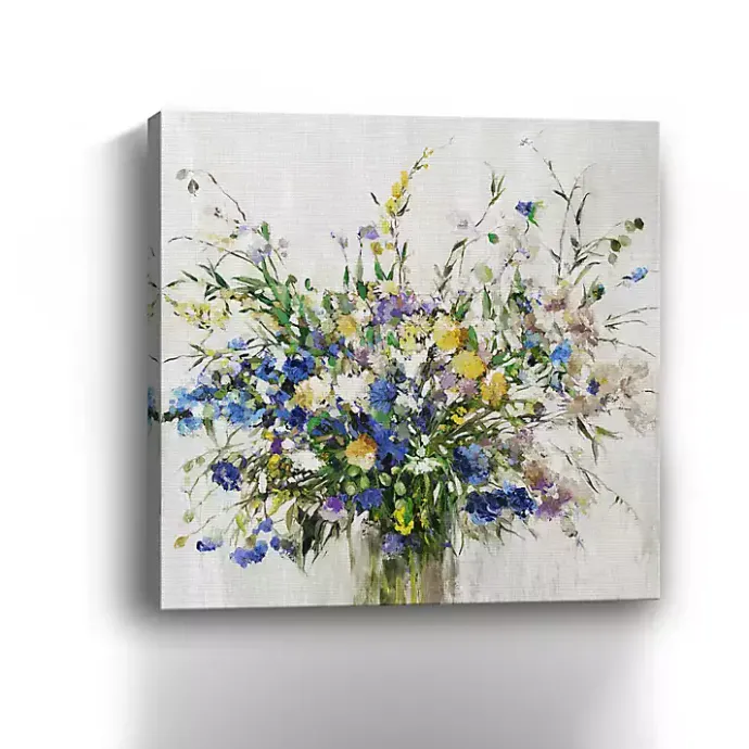 Clearance Kirklands Home Wild Grown Bouquet Canvas Art Print, 40x40 in.