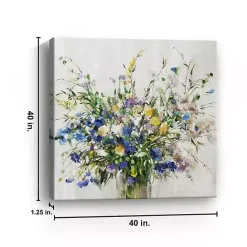 Clearance Kirklands Home Wild Grown Bouquet Canvas Art Print, 40x40 in.