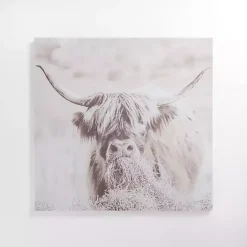 Discount Kirklands Home Wild Highland Cow Canvas Art Print