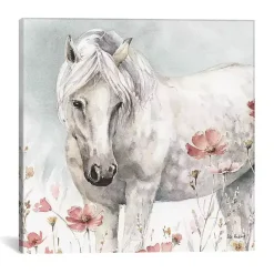 Clearance Kirklands Home Wild Horses V Canvas Art Print White