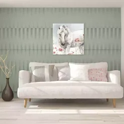 Clearance Kirklands Home Wild Horses V Canvas Art Print White