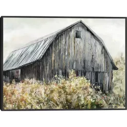 Online Kirklands Home Wildflower Barn Framed Canvas Art Print, 40x30 in. Gray
