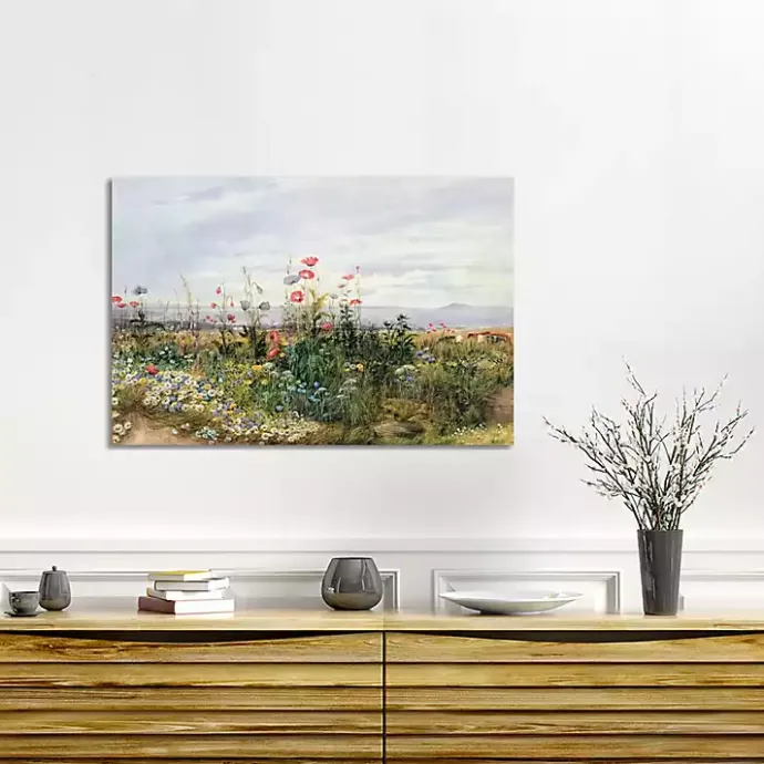 Discount Kirklands Home Wildflower With a View Canvas Art Print Multicolor