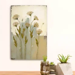 Sale Kirklands Home Wildflowers Encaustic Canvas Art Print Multi