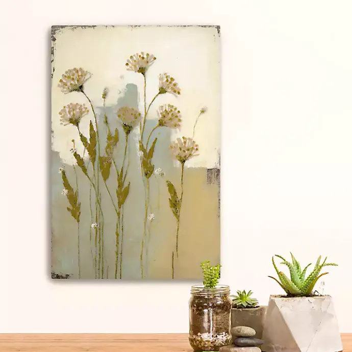 Sale Kirklands Home Wildflowers Encaustic Canvas Art Print Multi