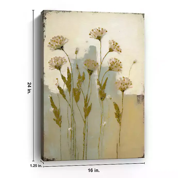 Sale Kirklands Home Wildflowers Encaustic Canvas Art Print Multi