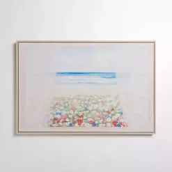 Sale Kirklands Home Window with a Beach View Framed Canvas Art Print