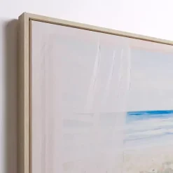 Sale Kirklands Home Window with a Beach View Framed Canvas Art Print