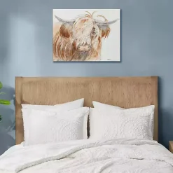 New Kirklands Home Windswept Highland Bull Canvas Art Print