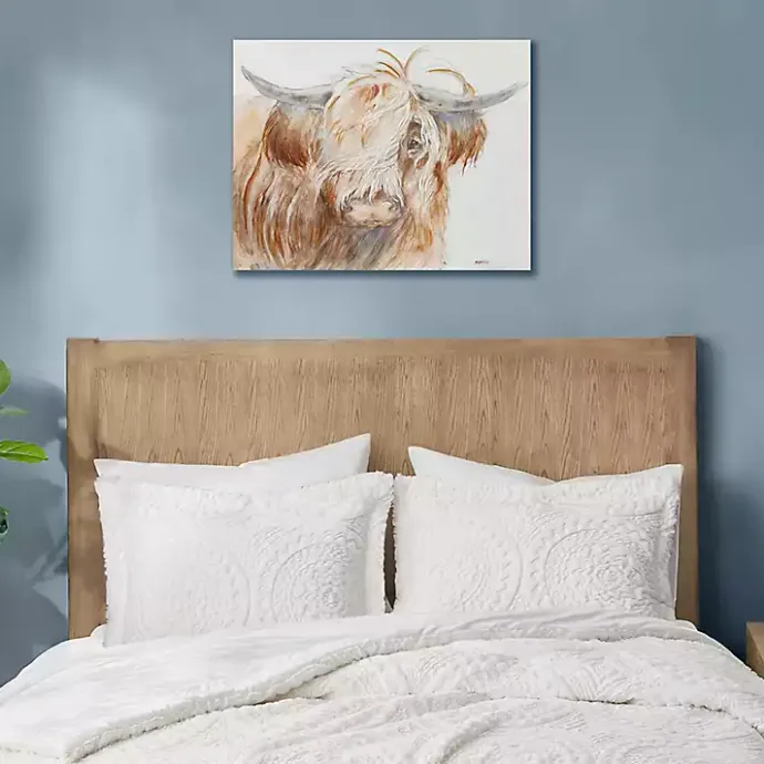 New Kirklands Home Windswept Highland Bull Canvas Art Print