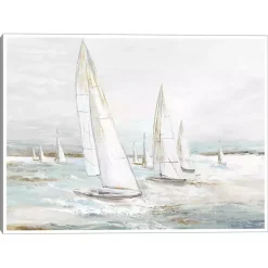 Sale Kirklands Home Windswept Sails I Framed Canvas Art Print