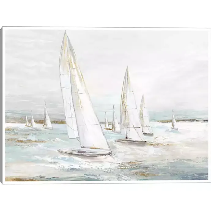 Sale Kirklands Home Windswept Sails I Framed Canvas Art Print