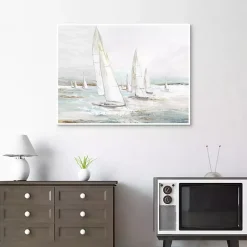 Sale Kirklands Home Windswept Sails I Framed Canvas Art Print