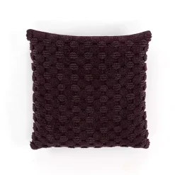 Sale Kirklands Home Wine Heavily Textured Pillow Purple