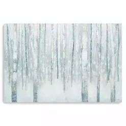 Clearance Kirklands Home Winter Blue Birch Canvas Art Print, 60x40 in.