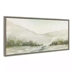 Sale Kirklands Home Winter Mountain Landscape Framed Canvas Art Print