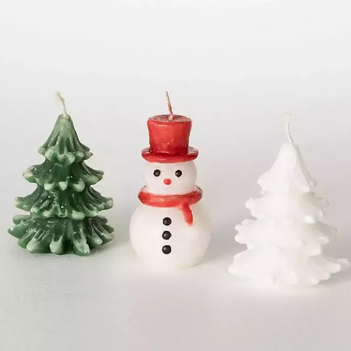 Hot Kirklands Home Winter Wonderland Kitira Candles, Set of 3