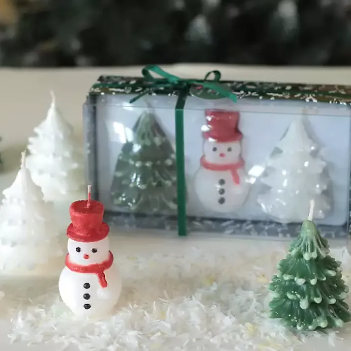 Hot Kirklands Home Winter Wonderland Kitira Candles, Set of 3