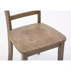 Sale Kirklands Home Wire Brushed Natural Dining Chairs, Set of 2 Brown