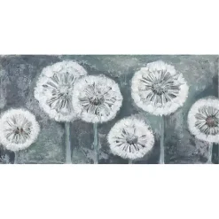 New Kirklands Home Wishing Blue Light Canvas Art Print, 54x27 in.