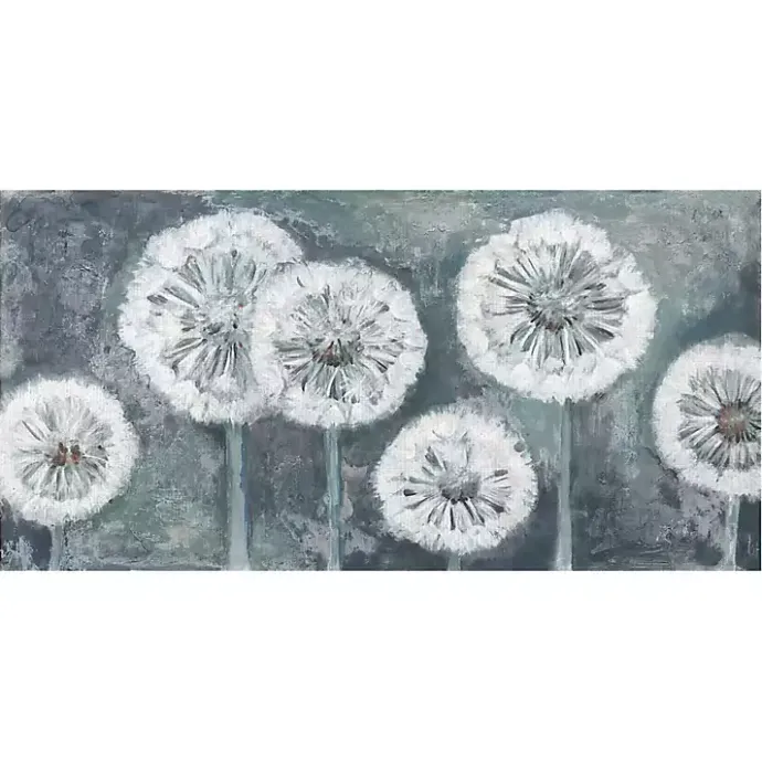 New Kirklands Home Wishing Blue Light Canvas Art Print, 54x27 in.