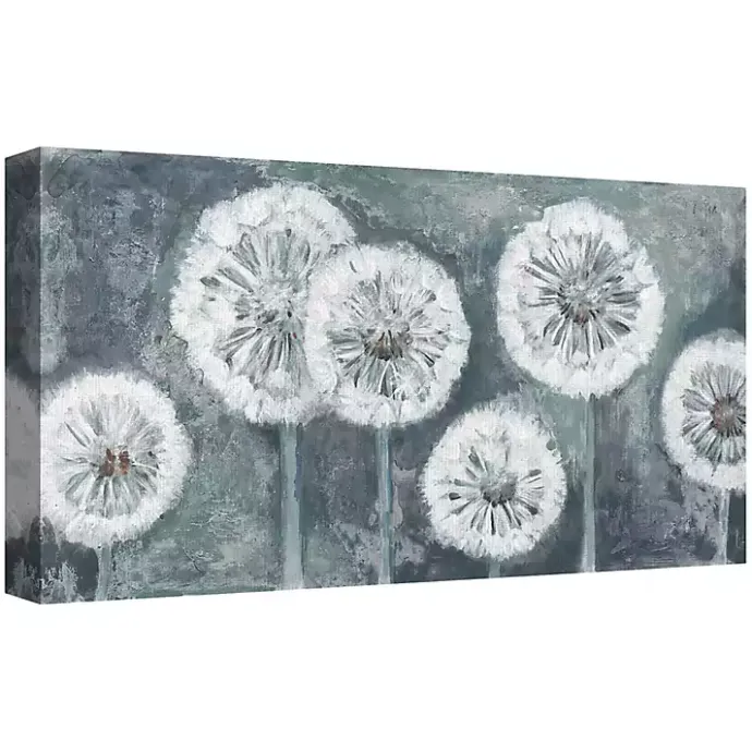 New Kirklands Home Wishing Blue Light Canvas Art Print, 54x27 in.