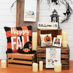 Outlet Kirklands Home Witch Hat Shaped Halloween Throw Pillow