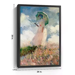 Outlet Kirklands Home Woman with a Parasol Framed Canvas Art Print Multi