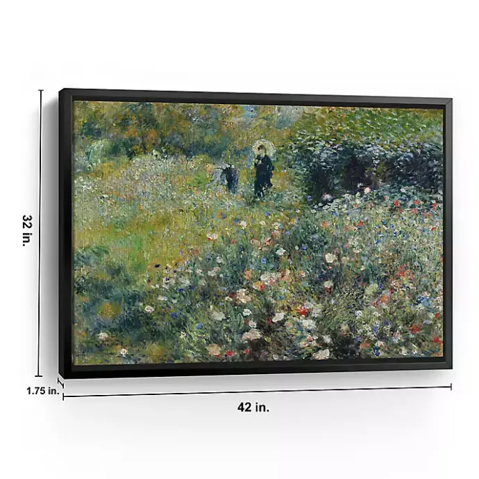 New Kirklands Home Woman with Parasol Garden Canvas Print, 42x32 in.