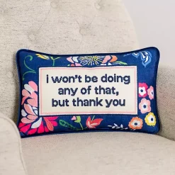Clearance Kirklands Home Won't Be Doing That Floral Lumbar Pillow