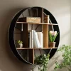 Clearance Kirklands Home Wood and Iron Bicycle Wheel Shelf