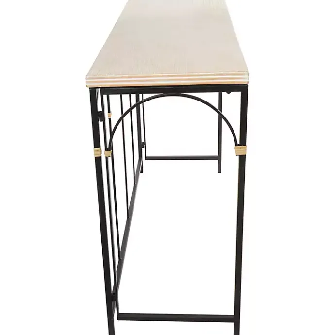 Clearance Kirklands Home Wood and Metal Arches Console Table