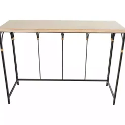 Clearance Kirklands Home Wood and Metal Arches Console Table