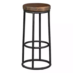 Clearance Kirklands Home Wood and Metal Kendall Barstool Brown