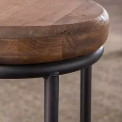 Clearance Kirklands Home Wood and Metal Kendall Barstool Brown