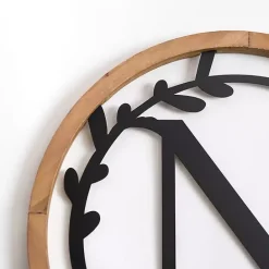 Kirklands Home Wood and Metal Laurel N Plaque